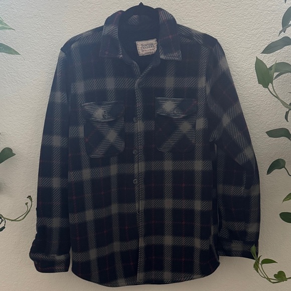 Boston Traders Men’s Plaid Fleece Lined Flannel Jacket Shirt Size S - Picture 1 of 6